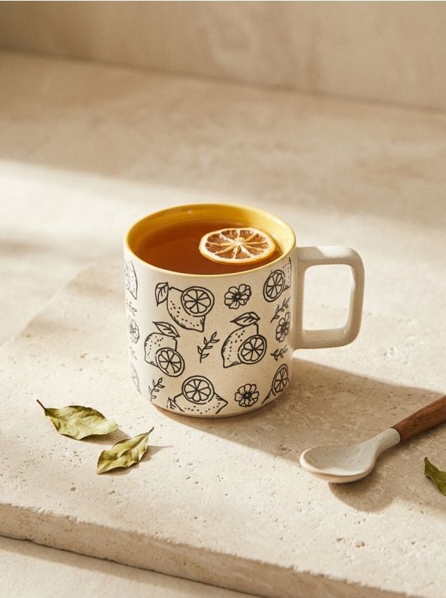 Sinsay - Cană ceramică cu toartă - galben