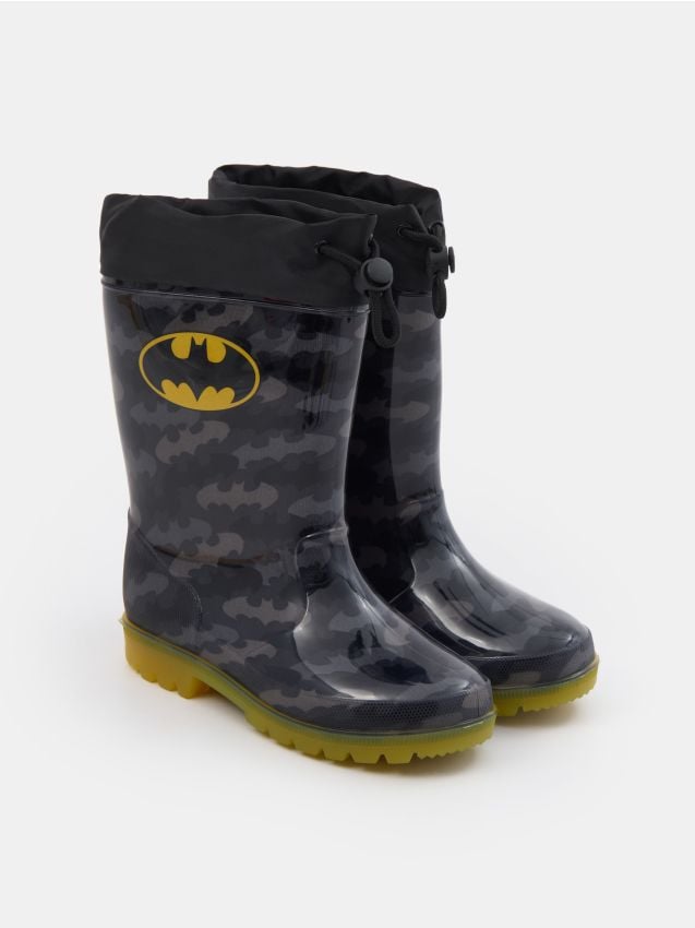 Sinsay - Cizme de cauciuc Batman - negru