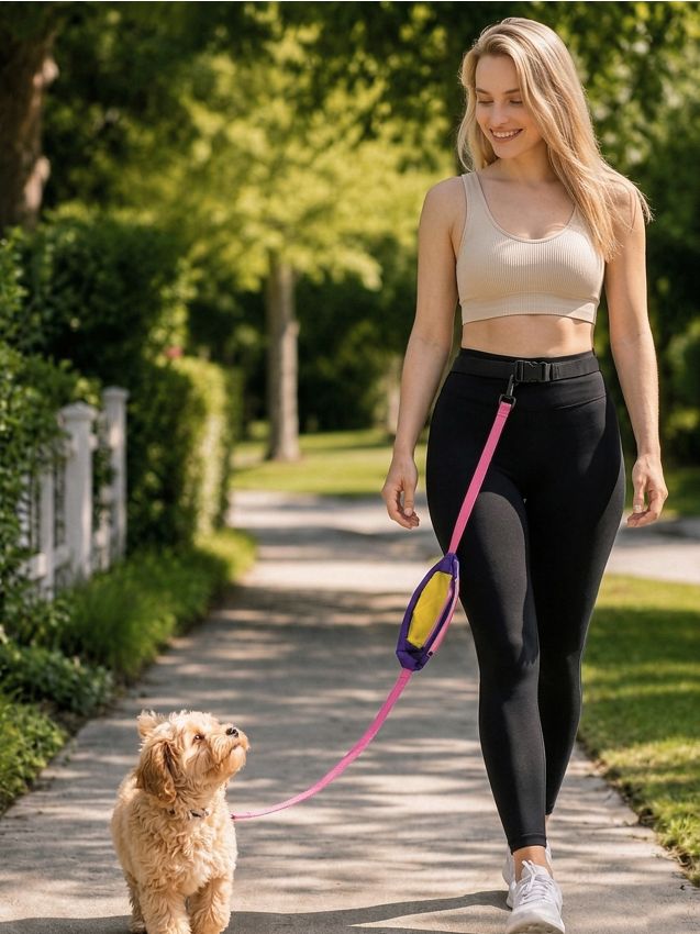 Marsupio da passeggio per cane - rosa