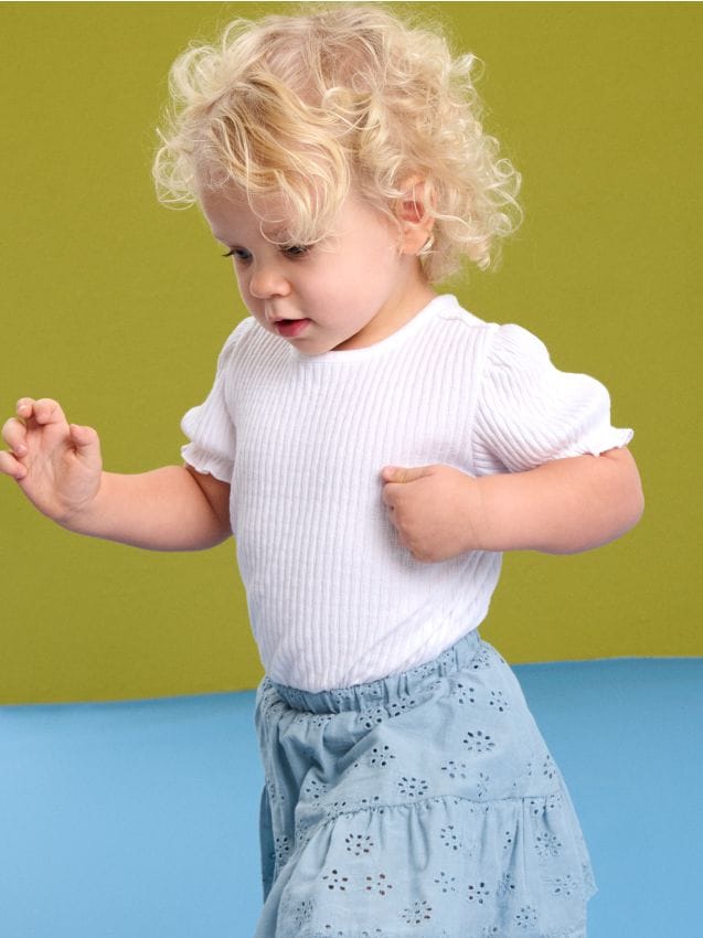 Sinsay - Tricou din bumbac - crem