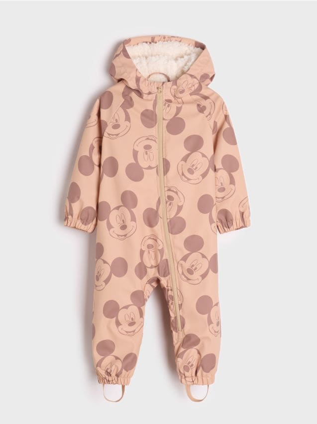 Sinsay - Pijama-salopetă cu glugă Minnie Mouse - bej