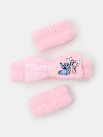 Косметична пов’язка на голову та манжети на зап’ястя Stitch