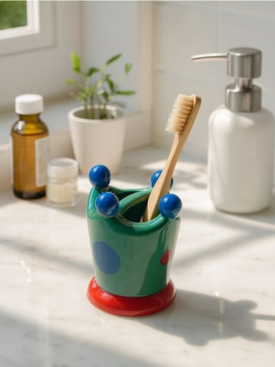 Държач за четки за зъби с коледен мотив