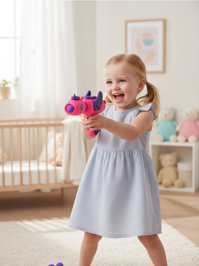 Sinsay - Pistol cu gloanțe din spumă - roz-fuchsia