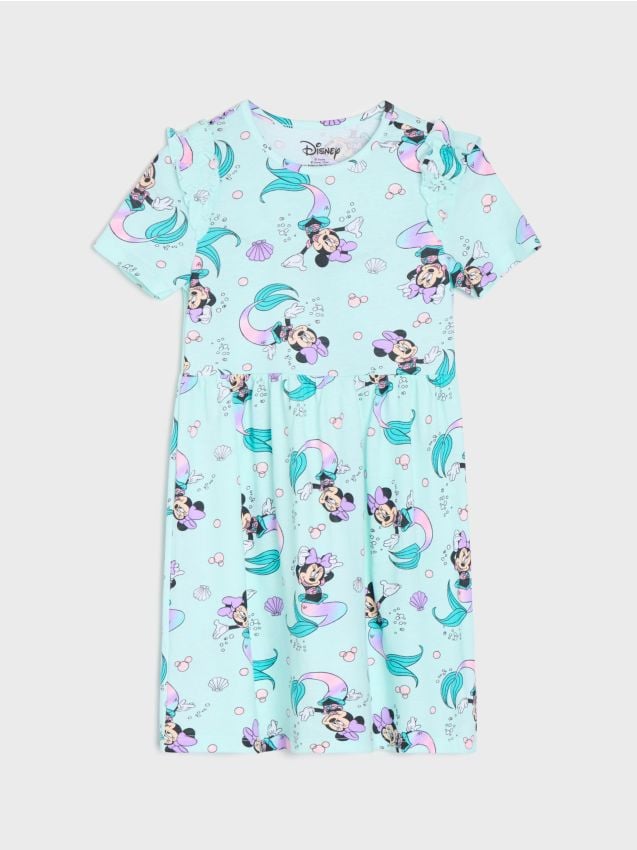 Sinsay - Rochie babydoll Minnie Mouse - albastru-pal