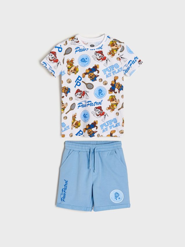 Komplet majice in kratkih hlač PAW Patrol - SINSAY