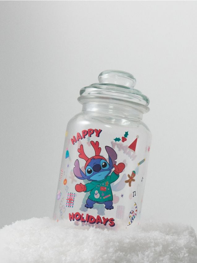 Sinsay - Pohár s Viečkom Lilo & Stitch - biela
