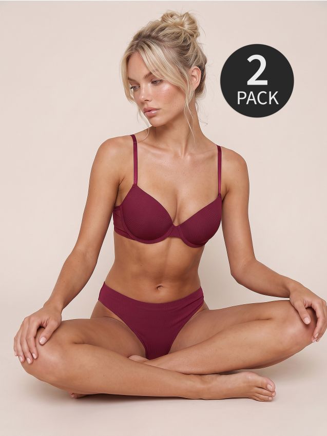 Sinsay - Sutiene push-up cu dungi 2 seturi - multicolor