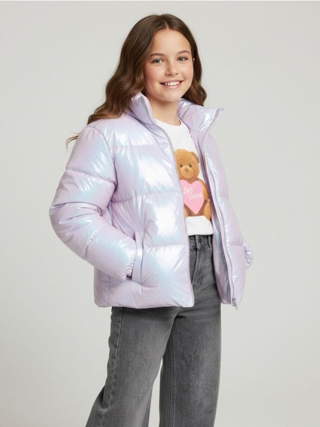 Sinsay - Pikowana kurtka puffer - wielobarwny