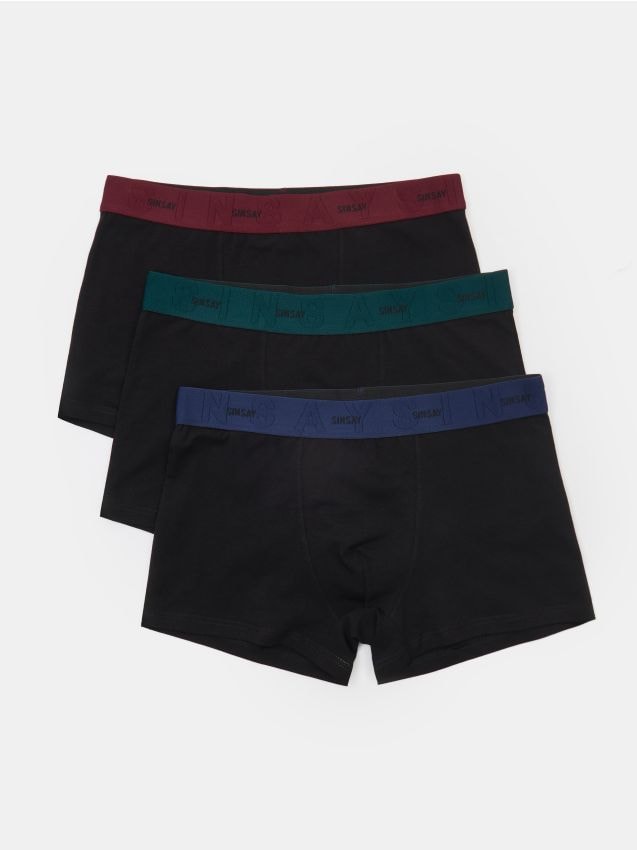 Sinsay - Set de 3 perechi de boxeri - multicolor