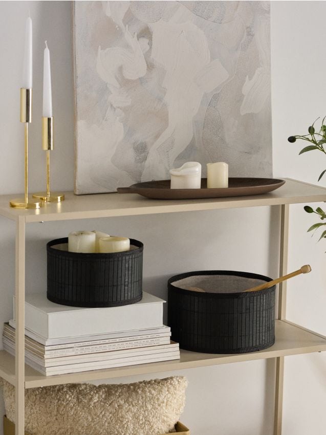 Sinsay - Súprava 2 úložných košov - čierna