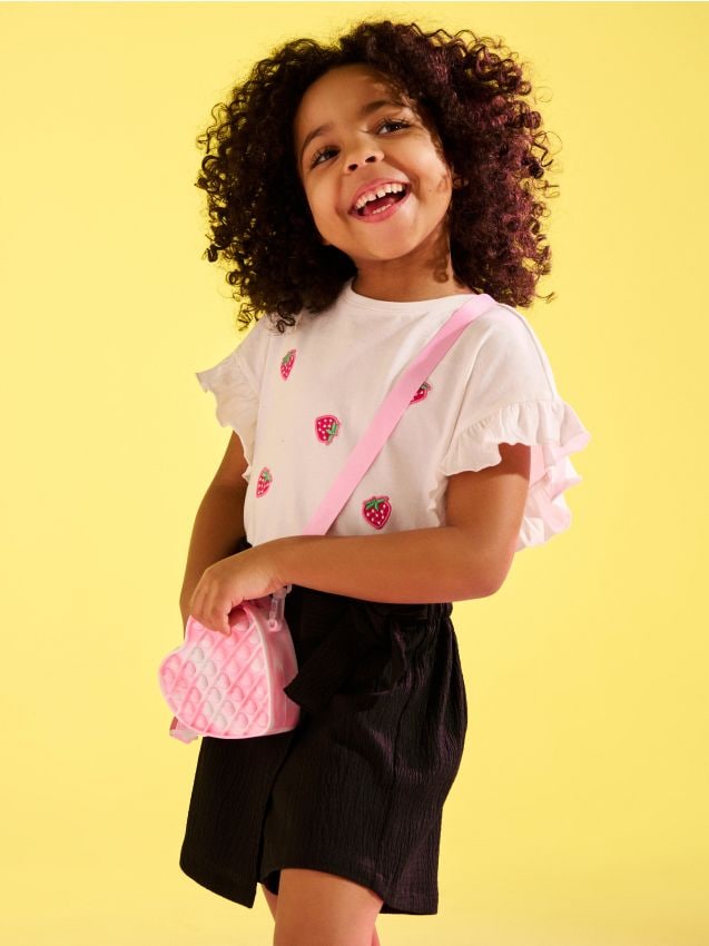 Sinsay - Geantă crossbody pop it în formă de inimă - multicolor