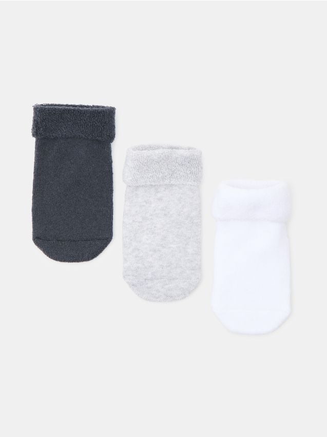 Sinsay - Șosete lungi cu bumbac, pachet de 3 - multicolor