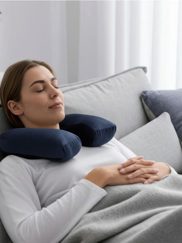 Sinsay - Cestovný vankúš - tmavomodrá