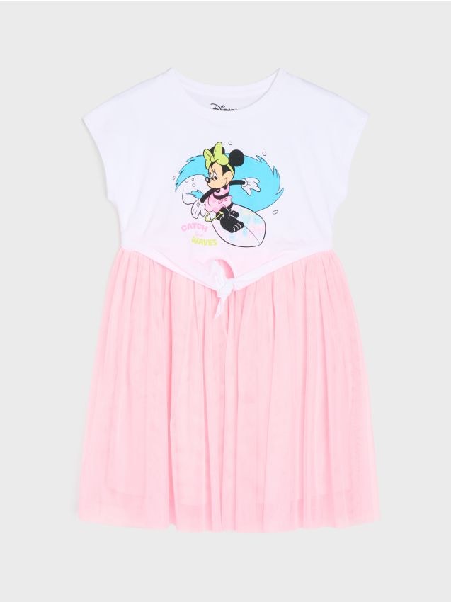 Sinsay - Rochie cu tul în partea de jos Minnie Mouse - multicolor
