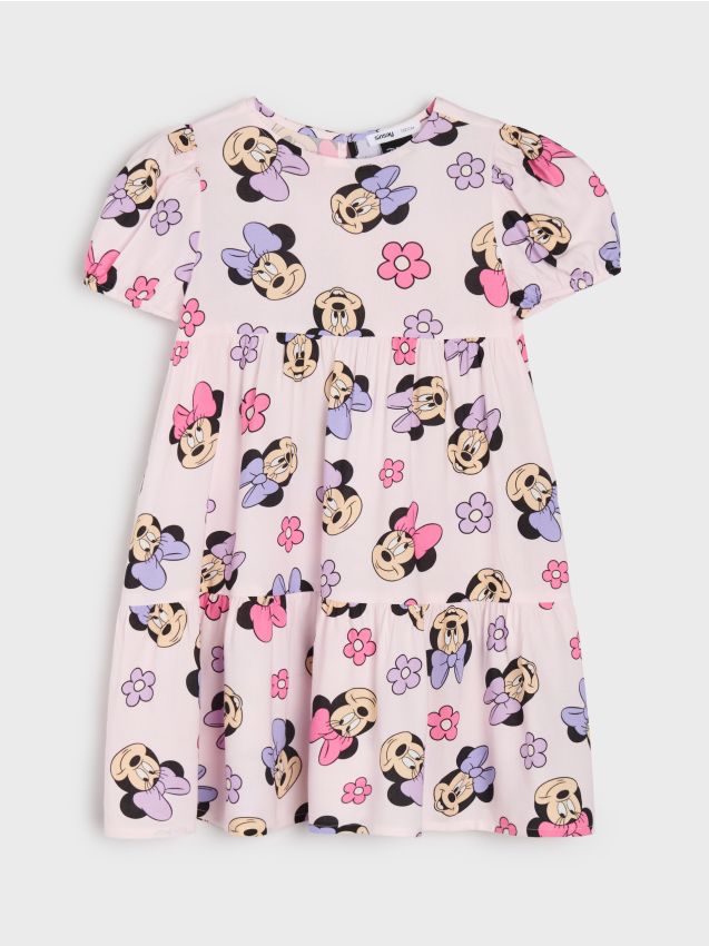 Sinsay - Rochie midi din viscoză Minnie Mouse - multicolor