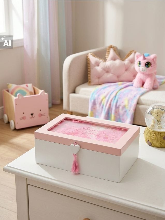 Sinsay - Cutie pentru bijuterii cu compartimente și sclipici - multicolor
