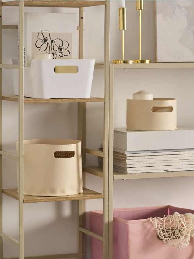 Sinsay - Súprava 2 úložných košov - telová