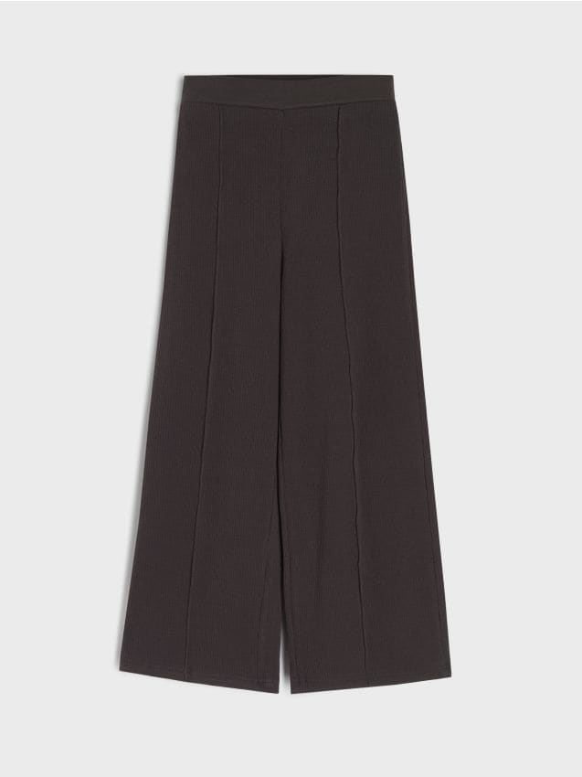 Sinsay - Široké nohavice - popolavo zelená