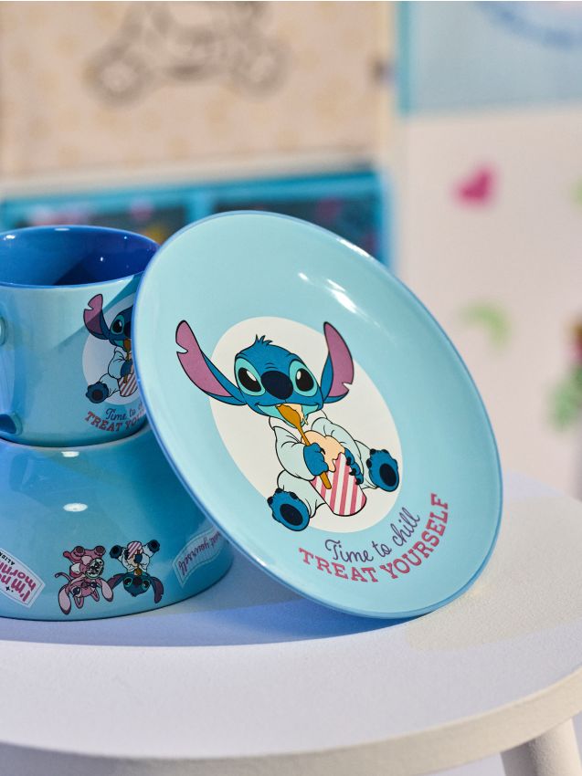 Sinsay - Keramický tanier Lilo & Stitch - viacfarebná