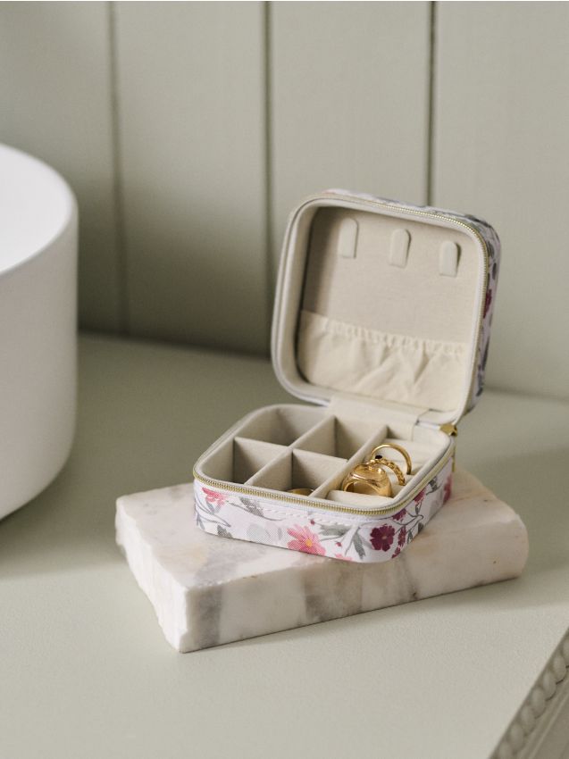 Sinsay - Cutie de bijuterii cu compartimente și motiv floral - multicolor