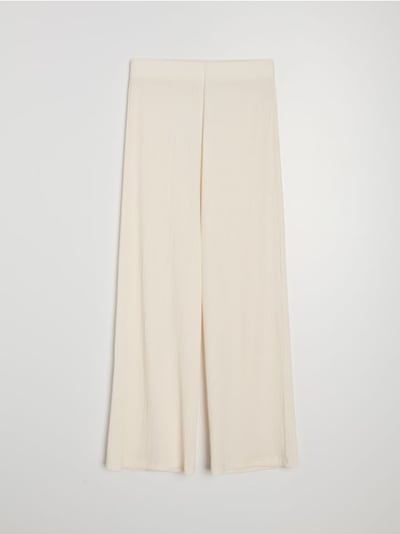 Strukturalne spodnie wide leg