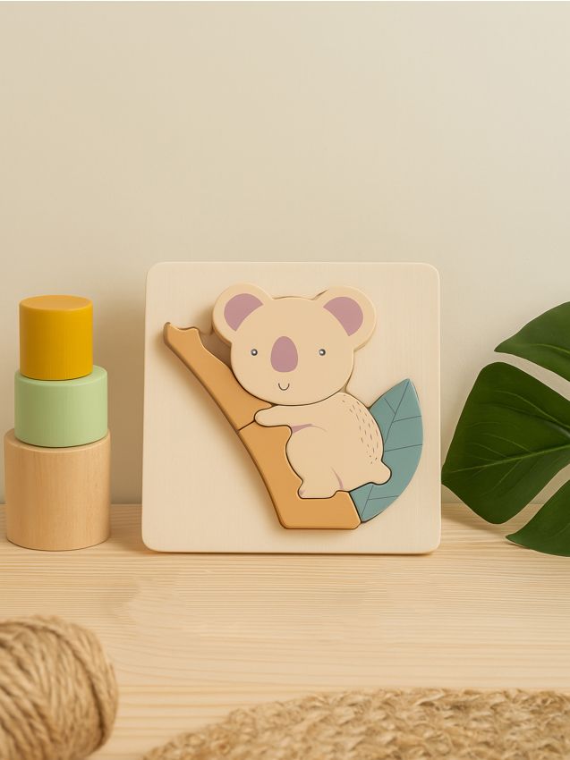 Sinsay - Drevená skladačka s koalou - svetlooranžová