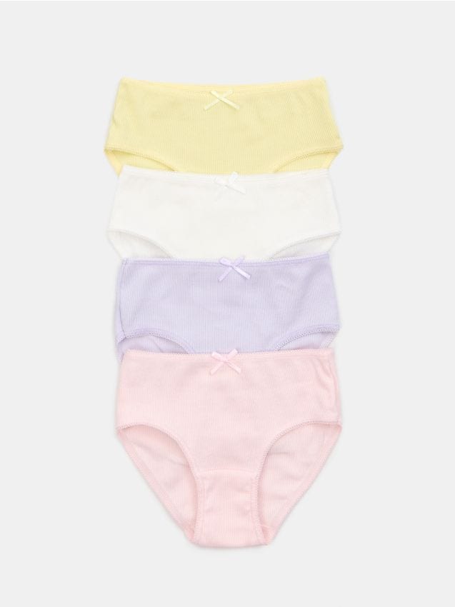 Sinsay - Bawełniane majtki figi 4 pack - wielobarwny