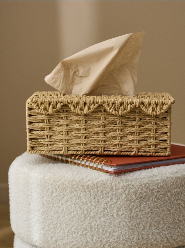 Sinsay - Kryt na papierové vreckovky - béžová