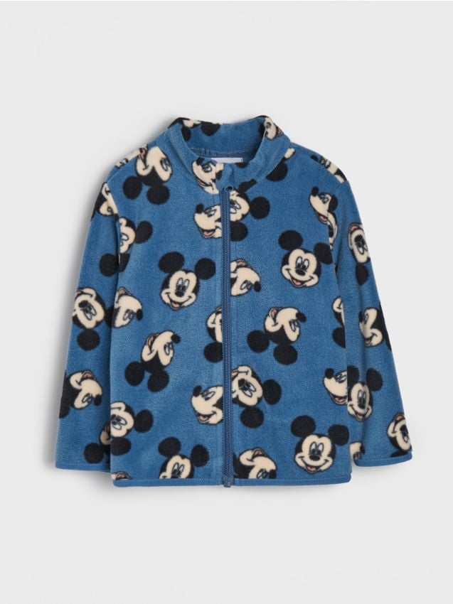 Sinsay - Bluză sport din fleece Mickey Mouse - indigo