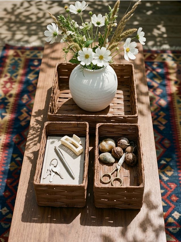 Sinsay - Cutie de depozitare 3 set - maro