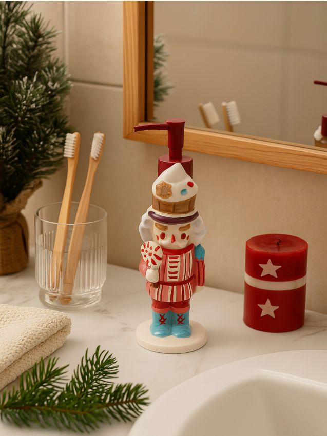 Sinsay - Dávkovač na mydlo s vianočným motívom - ružová