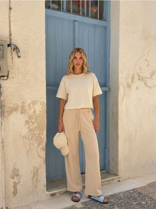 Sinsay - Pantaloni drepti - nude