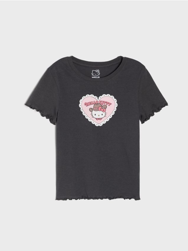 Sinsay - Pamučna majica s printom Hello Kitty