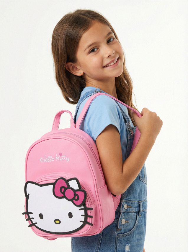 Sinsay - Rucsac cu inscripție brodată Hello Kitty - roz