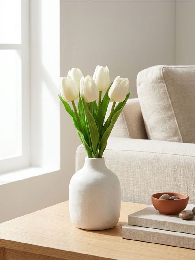 Sinsay - Plantă ornamentală – lalele - crem