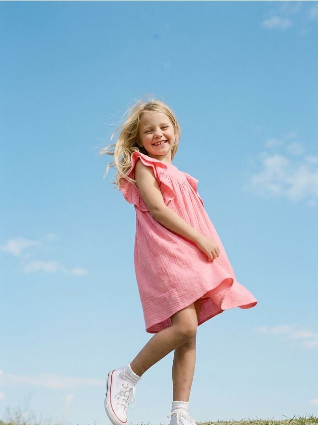 Sinsay - Rochie babydoll - corai