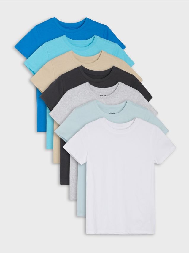 Sinsay - Tricouri din bumbac 7 bucăți - albastru