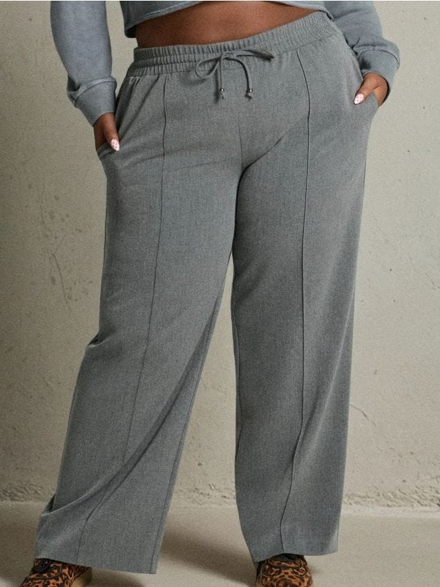 Sinsay - Široké nohavice - svetlošedá