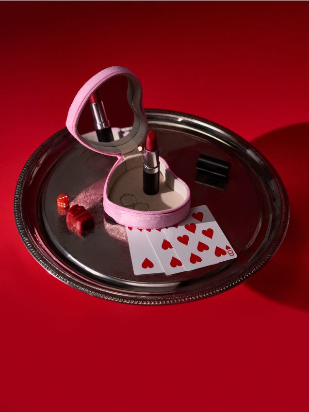 Sinsay - Šperkovnica so zrkadlom - ružová