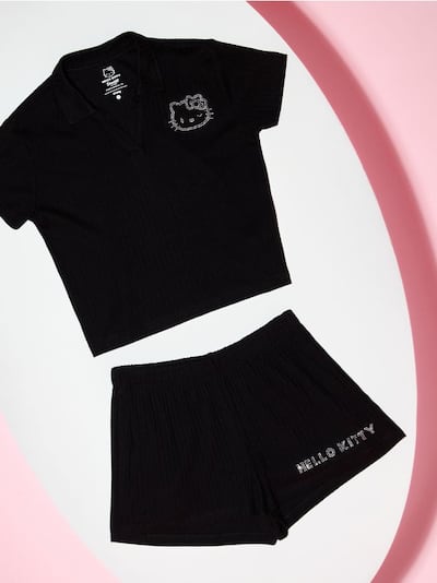 Dvoddelna pižama z mešanico viskoze Hello Kitty