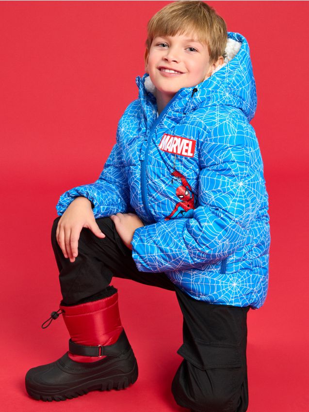 Sinsay - Zateplené snehule so sťahovacou šnúrkou Spider-Man - lilavá