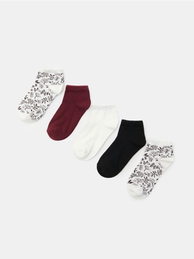 Sinsay - Set 5 perechi șosete cu bumbac - multicolor