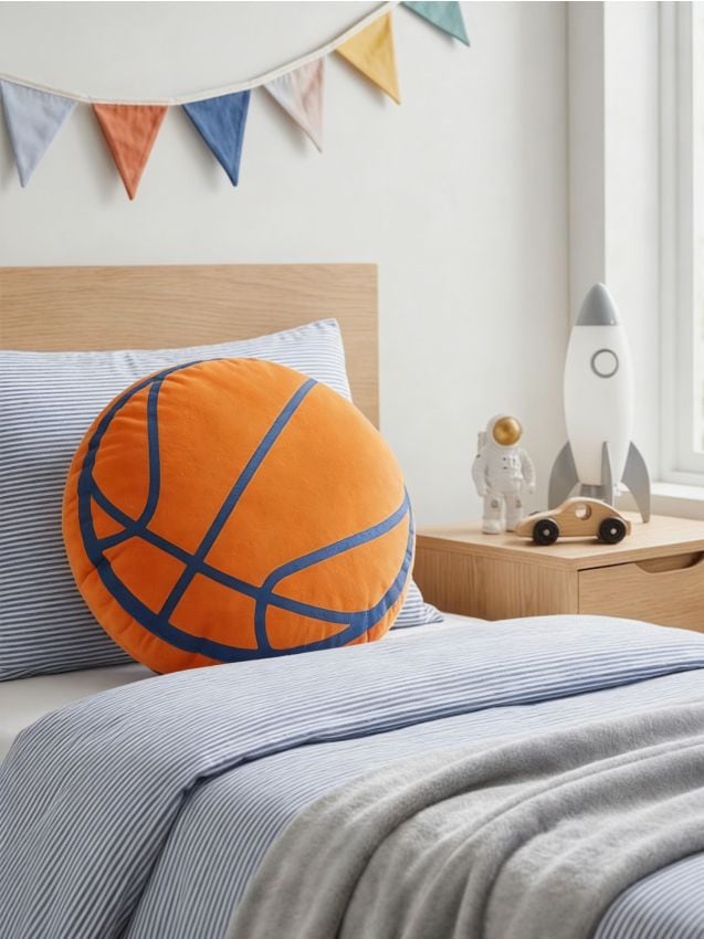 Sinsay - Pernă decorativă cu motiv de minge - oranj-mandarină