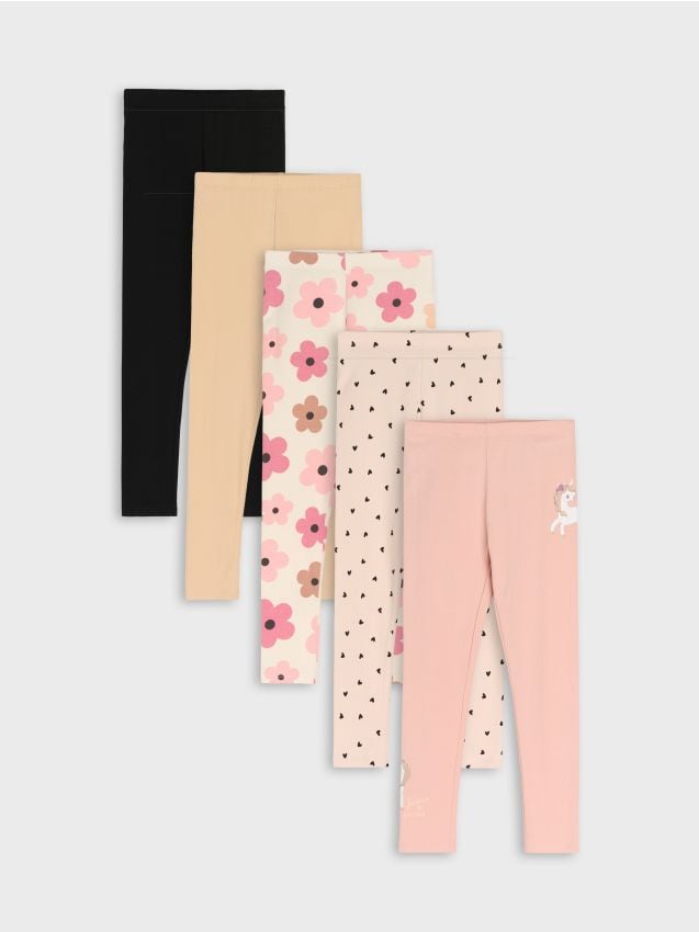 Sinsay - Legginsy ze wzorem 5 pack - wielobarwny