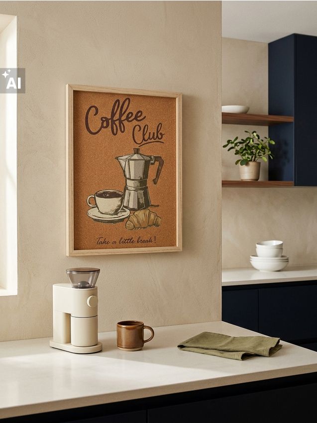 Sinsay - Decorațiune de perete cu motiv de cafea - bej
