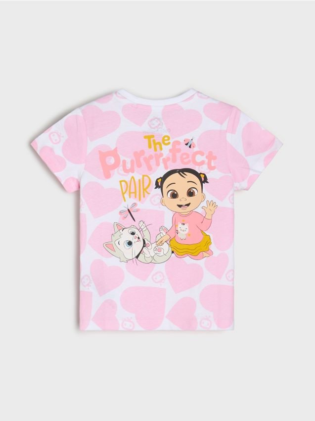 Sinsay - Tricou din bumbac cu imprimeu Cocomelon - alb