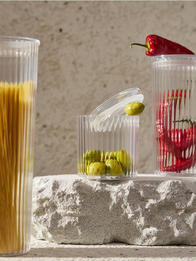 Sinsay - Nádoba na potraviny s vekom - svetlošedá