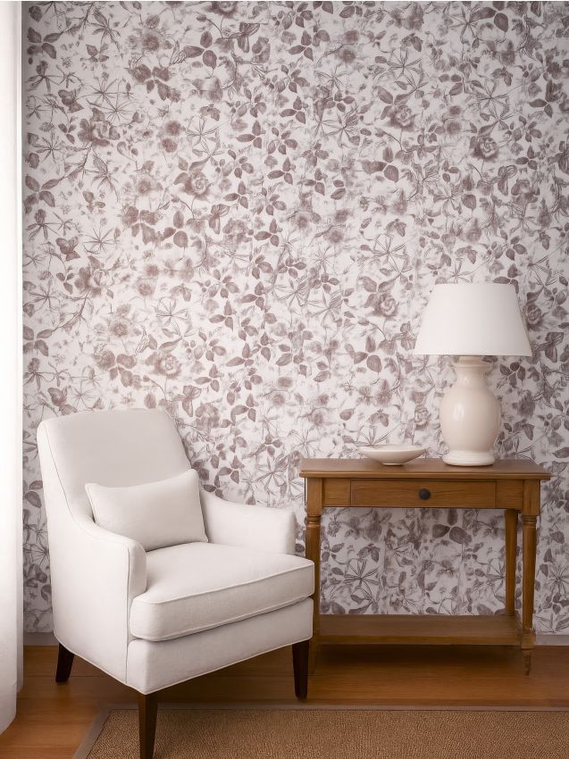 Sinsay - Samolepiaca tapeta - škoricovo červená