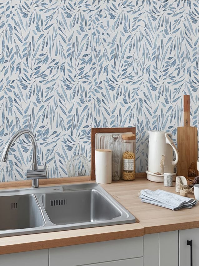 Sinsay - Samolepiaca tapeta - svetlomodrá